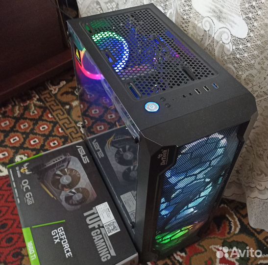 Игровой компьютер gtx 1660 Ti + ryzen 5 2600