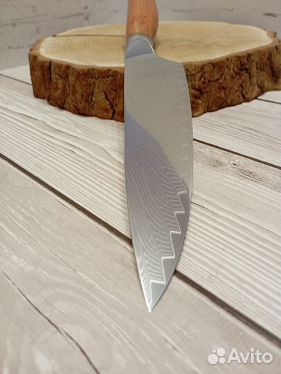 Нож сербский кухонный Дамаска оригинал