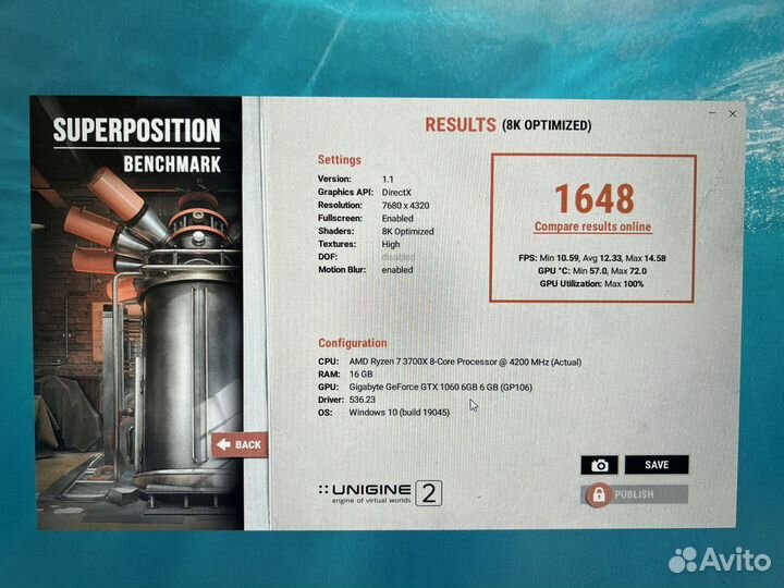 GTX 1060-6gb Gigabyte с дефектом