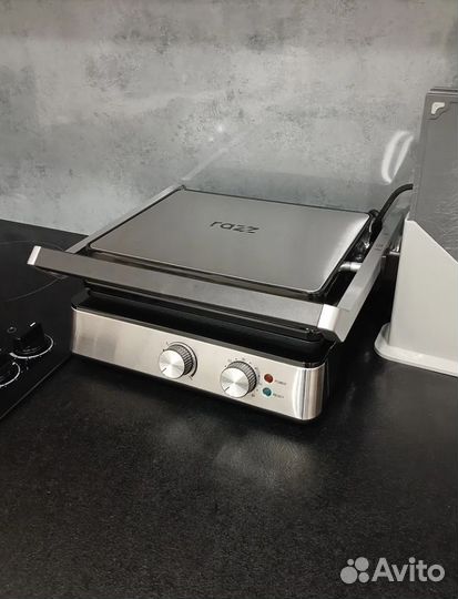 Электрогриль 2 в 1 новый