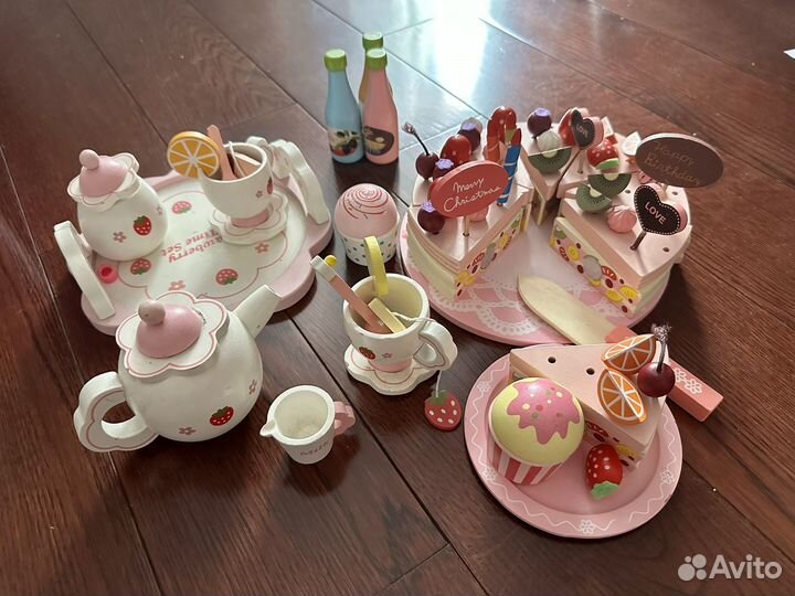 Набор деревянной посудки