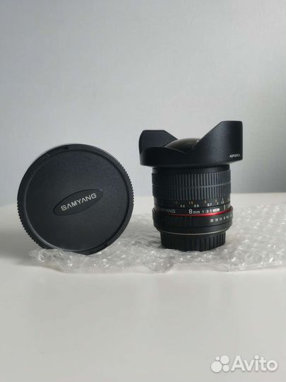 Объектив рыбий глаз samyang MF8F 3.5 canii fisheye