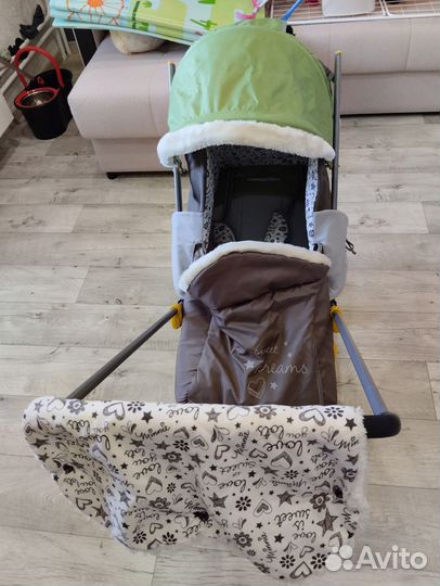 Детские санки коляска бу