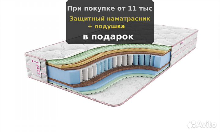 Матрас с ортопедической пеной 160х200, 180х200