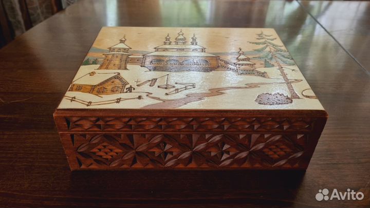Шкатулка деревянная СССР