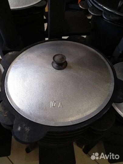 Казан чугунный 10 литров + горелка газовая