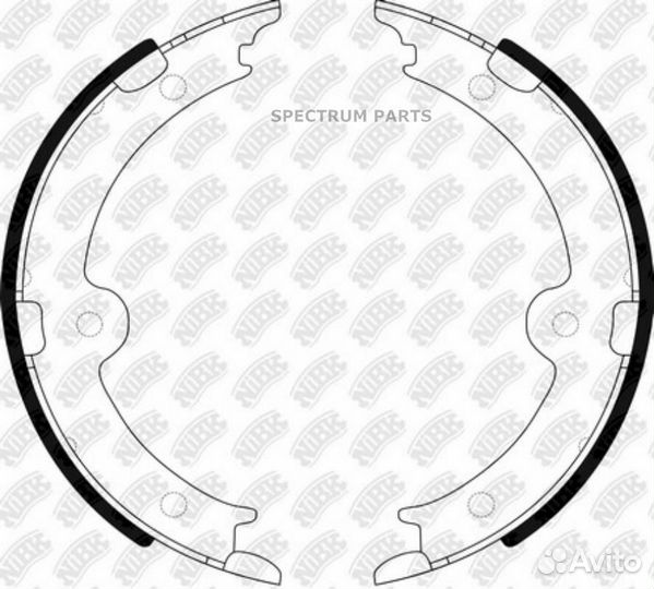 Nibk FN0659 Колодки барабанные NiBK FN0659