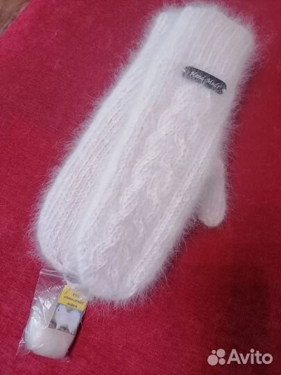 Варежки, носки из собачьей шерсти