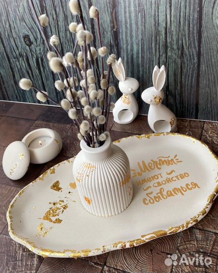 Интерьерные изделия, свечи ручной работы