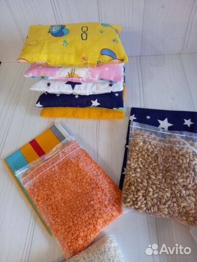 Тактильные сенсорные мешочки Монтессори