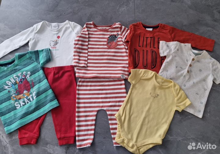 Вещи пакетом на мальчика 62 68