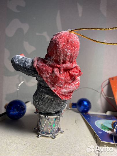 Ватные елочные игрушки