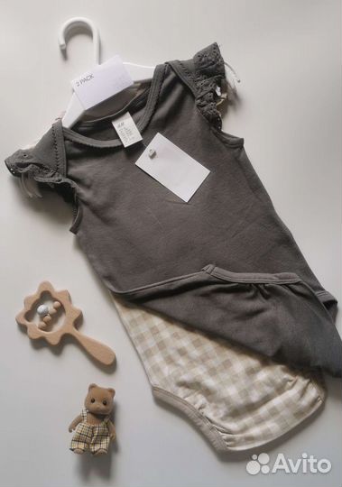 Новые боди h&m для девочки 68,80,86,92