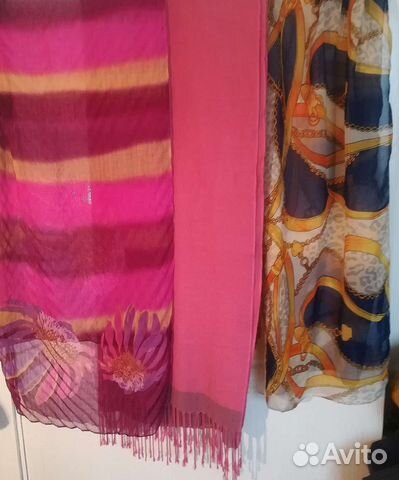 Платки натуральный шелк, хлопок СССР