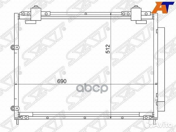 Радиатор кондиционера Acura MDX 00-06 sthd16394