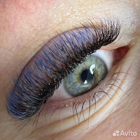 Наращивание ресниц цветные и быстро