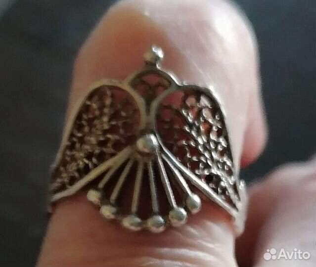 Серьги, кольца серебряные