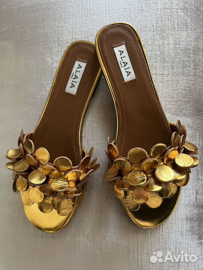 Золотые Alaiia мюли
