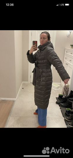 Пуховик женский зимний 46 48 размер длинный