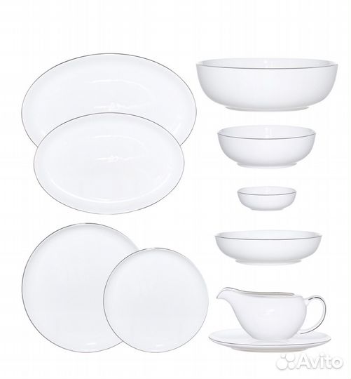 Набор столовой посуды новый на 12 персон 54 пр