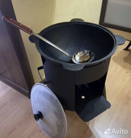 Казан 12л с печью