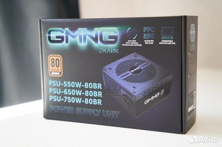 Блок питания gmng ATX PSU-750W-80BR