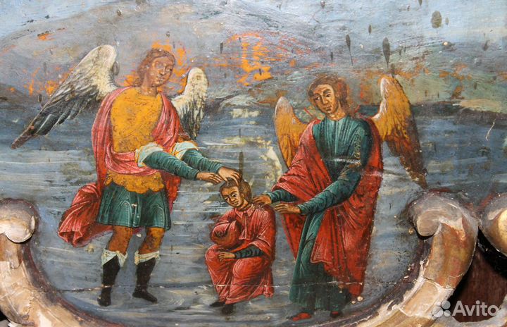 Храмовая Икона Очень Редкий Сюжет Золото Резьба