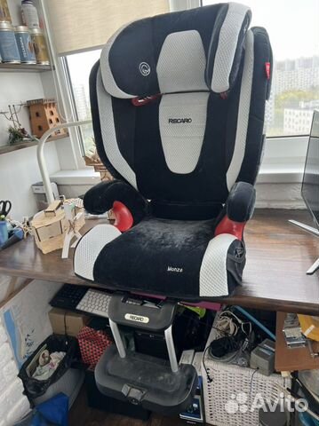 Автокресло recaro monza + подножка recaro