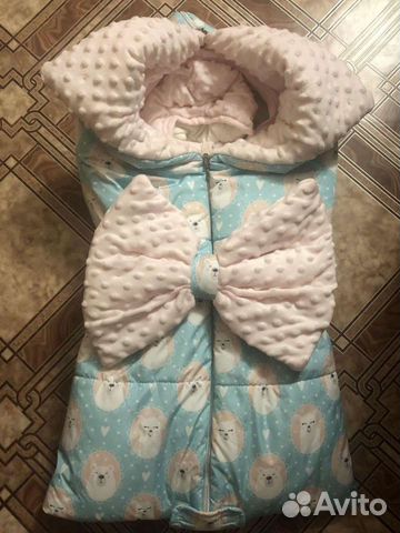 Конверт на выписку для девочки зима