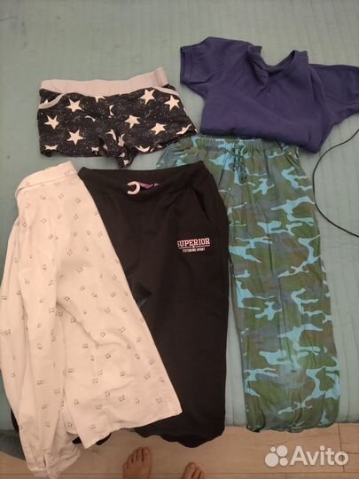 Пакет одежды на девочку размер 146
