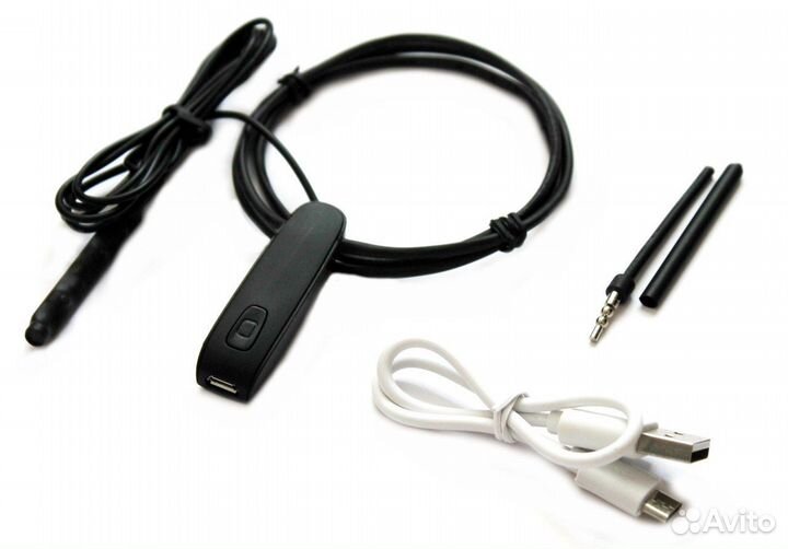 Микронаушник блютуз с кнопкой пищалкой