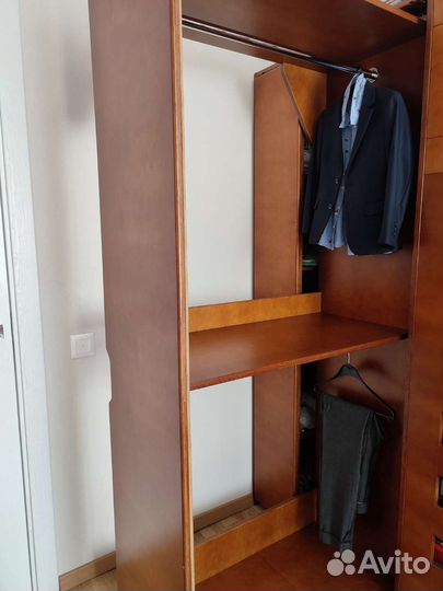 Детская двухъярусная кровать чердак со шкафом