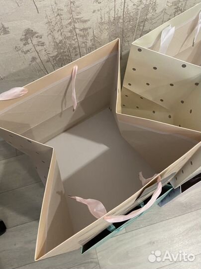 Пакет подарочный большой квадратный