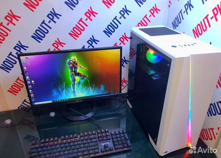 Игровой пк i7 4770/16г/8гб видеокарта rx570 /A78