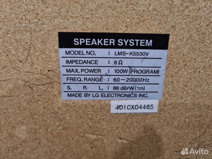 Колонки LG Panasonik JVC