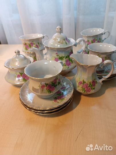 Чайный сервиз фарфоровый коростенский