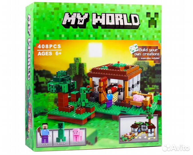 Коструктор bela Мой мир дом + 3 фиг. 408 дет, 1017