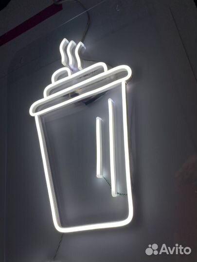 Неоновая вывеска новая