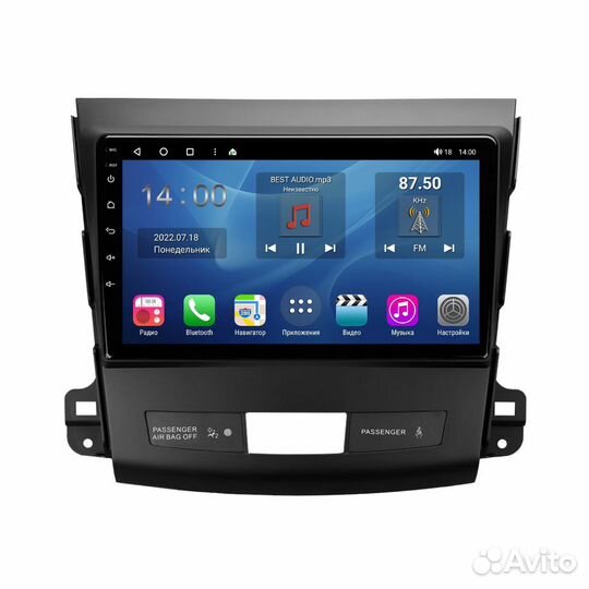 Магнитола Mitsubishi 2/ Citroen c-crosser/ Peugeot