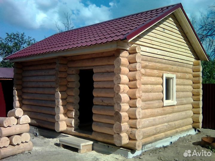 Русская баня на дровах