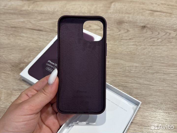 Кожаный чехол для iPhone 13 mini