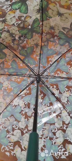 Зонт бабочки трость облегчённый полуавтомат 8 спиц