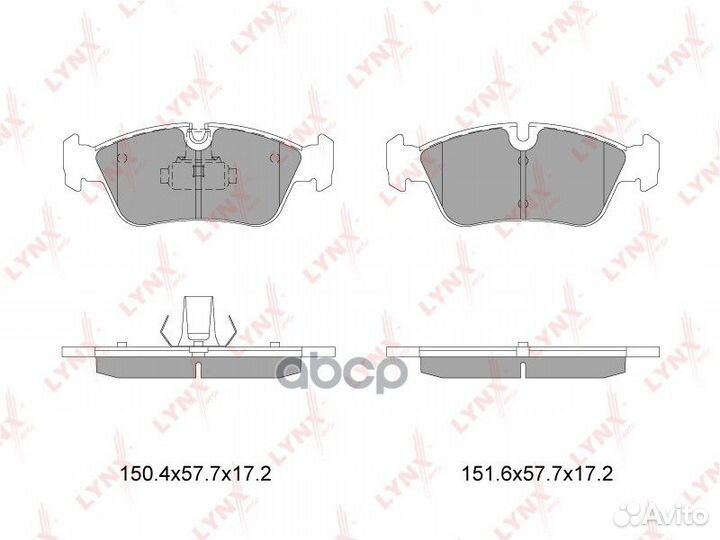 Колодки тормозные дисковые перед BD1408 LYN