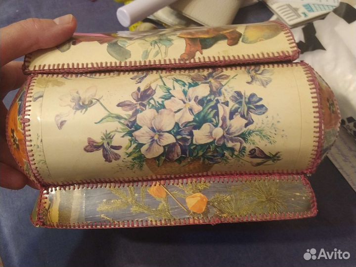 Шкатулка СССР из открыток 1980г