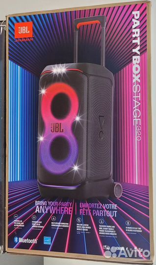 Портативная аудиосистема JBL PartyBox Stage 320, ч