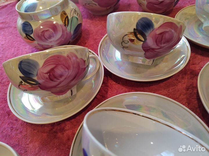 Чайный сервиз Свадебный (Агашки) 1994 г. Дулево