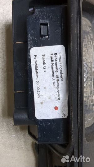 Подсветка номера Mercedes A W169, 2009