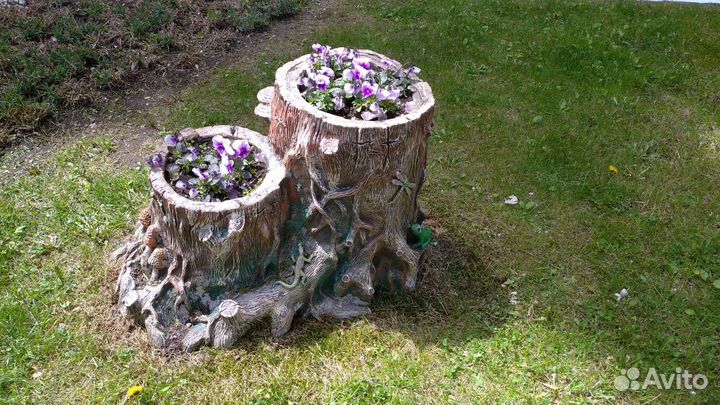 Уличная ск. 50 см Пеньки сказочные дек. Артбетон