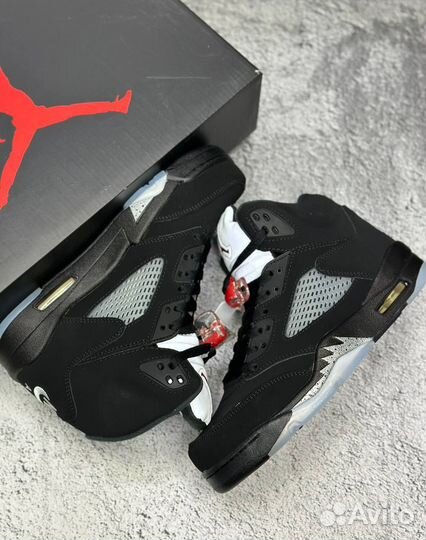 Nike Air Jordan 5 Retro Black Metallic