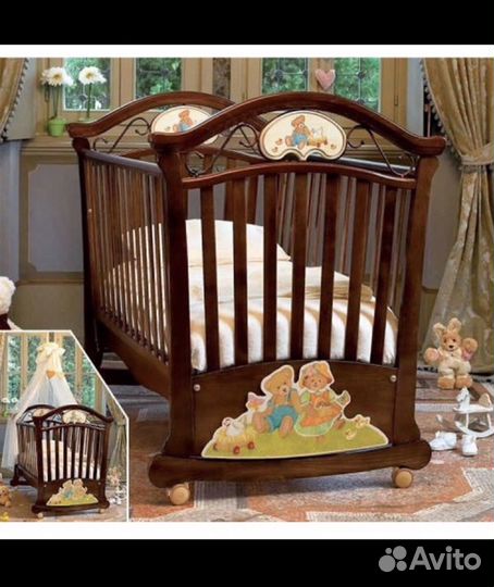 Детская Кроватка Pali с мишками Италия